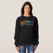 DeColores Cursillo Regenbogen Glaube Hoffnung Lieb Sweatshirt (Vorne ganz)