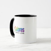 DeColores Cursillo Regenbogen Glaube Hoffnung Lieb Tasse (Vorderseite Links)