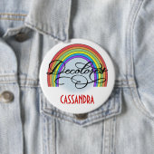 DeColores Cursillo Regenbogen Glaube Religion Button (Beispiel)