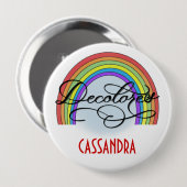 DeColores Cursillo Regenbogen Glaube Religion Button (Vorne & Hinten)