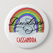 DeColores Cursillo Regenbogen Glaube Religion Button (Vorderseite)