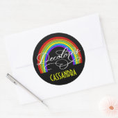 DeColores Cursillo Regenbogen Glaube Religion Runder Aufkleber (Umschlag)