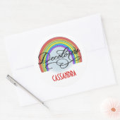 DeColores Cursillo Regenbogen Glaube Religion Runder Aufkleber (Umschlag)