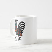 DeColores Cursillo Rooster Black Silhouette Kaffeetasse (Vorderseite Links)