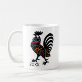 DeColores Cursillo Rooster Black Silhouette Kaffeetasse (Links)