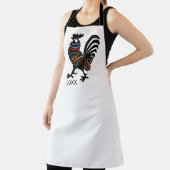 DeColores Cursillo Rooster Black Silhouette  Schürze (InSitu)
