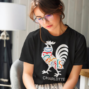 DeColores Cursillo Rooster White Silhouette T-Shirt