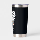 DeColores Cursillo Rooster White Silhouette Thermobecher (Links)