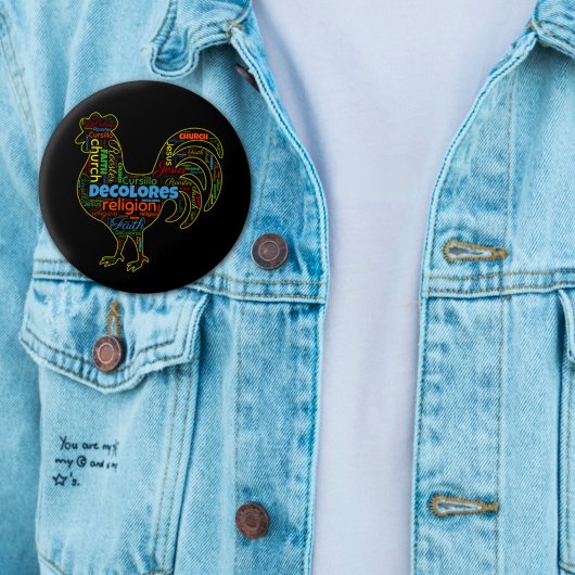 DeColores Cursillo Rooster Word Cloud Button
