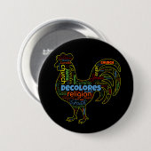 DeColores Cursillo Rooster Word Cloud Button (Vorne & Hinten)