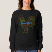 DeColores Cursillo Rooster Word Cloud  Sweatshirt (Vorderseite)