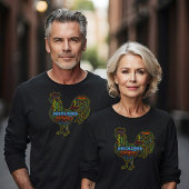 DeColores Cursillo Rooster Word Cloud T-Shirt