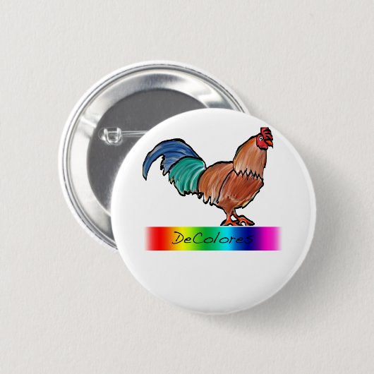 DeColores Hahn Button (Vorne & Hinten)