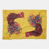 DeColores Hahn Geschirrtuch (Horizontal)