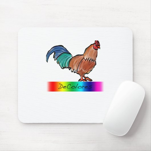 DeColores Hahn Mousepad (Mit Mouse)