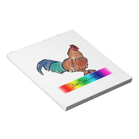 DeColores Rooster Notizblock (angewinkelt)
