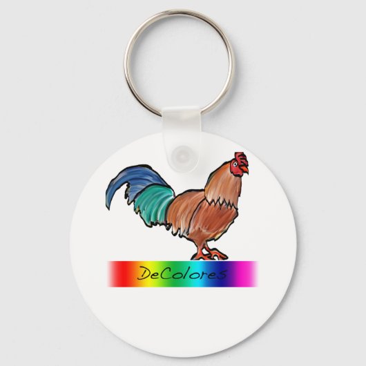 DeColores Rooster Schlüsselanhänger (Vorderseite)