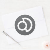 Deconbrio-Logo-Aufkleber Runder Aufkleber (Umschlag)