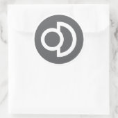 Deconbrio-Logo-Aufkleber Runder Aufkleber (Tasche)