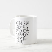 Deconstructed Alphabet Kaffeetasse (Vorderseite Links)