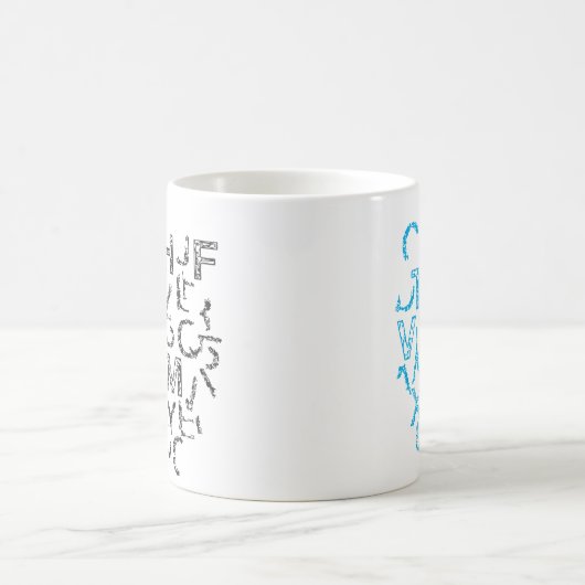Deconstructed Alphabet Kaffeetasse (Mittel)