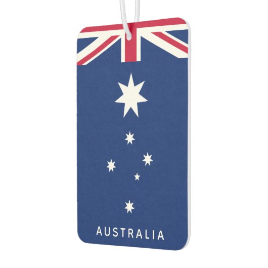 Deconstructed Australian Flag Autolufterfrischer (Links)