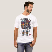 Deconstructed Collage Patchwork-Jacke Sneakerhead T-Shirt (Vorne ganz)