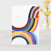 Deconstructed Rainbow - Vertical Karte (Gelbe Blume)