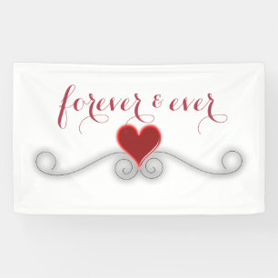 DECOR-Banner für FREVER und JE Modernes Herz WEDDI Banner