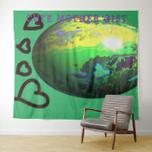 DECOR_NIEDLICH MOTHER GIFT_mediumGREEN_RMDESIGNFLO Wandteppich (Beispiel (Horizontal))