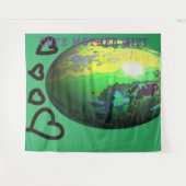 DECOR_NIEDLICH MOTHER GIFT_mediumGREEN_RMDESIGNFLO Wandteppich (Vorderseite (Horizontal))