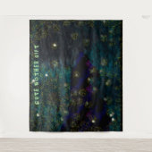 DECOR_Room_NIEDLICH MOTHER GIFT_blue_RMDESIGNFLO55 Wandteppich (Vorderseite)