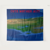 DECOR_Room_NIEDLICH MOTHER GIFT_DARKBLUE_RMDESIGNF Wandteppich (Vorderseite (Horizontal))