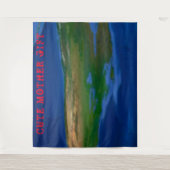 DECOR_Room_NIEDLICH MOTHER GIFT_DARKBLUE_RMDESIGNF Wandteppich (Vorderseite)