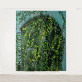 DECOR_Room_NIEDLICH MOTHER GIFT_GREEN_RMDESIGNFLO5 Wandteppich (Vorderseite)