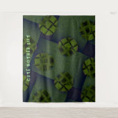 DECOR_Room_NIEDLICH MOTHER GIFT_olive_RMDESIGNFLO5 Wandteppich (Vorderseite)