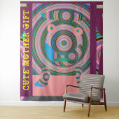 DECOR_Room_NIEDLICH MOTHER GIFT_PINK_RMDESIGNFLO55 Wandteppich (Beispiel)