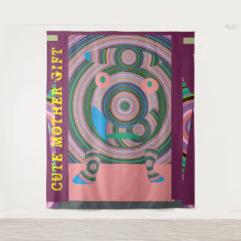 DECOR_Room_NIEDLICH MOTHER GIFT_PINK_RMDESIGNFLO55 Wandteppich