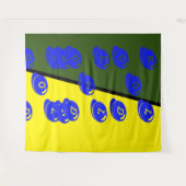 DECOR_Room NIEDLICH _YELLOW_BLUE_GREEN_RMDESIGNFLO Wandteppich (Vorderseite (Horizontal))