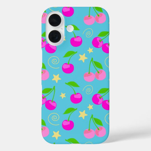 Decora Kei Cute Cherry Regenbogen-Muster Case-Mate iPhone Hülle (Rückseite)