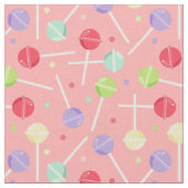 Decora Kei Pastel Candy Lollipops Muster Stoff (Nahaufnahme)