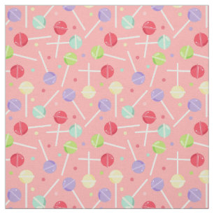 Decora Kei Pastel Candy Lollipops Muster Stoff