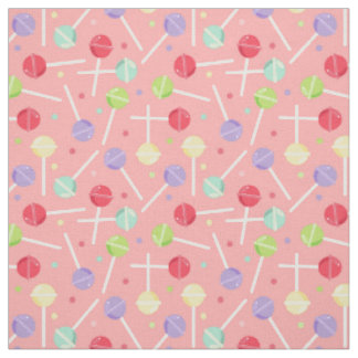 Decora Kei Pastel Candy Lollipops Muster Stoff