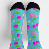 Decora Kei Rainbow Cherry Pattern Socken (Oben)