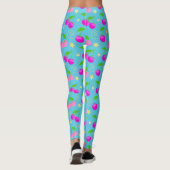 Decora Kei Regenbogen-Kirschmuster Leggings (Rückseite)