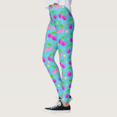 Decora Kei Regenbogen-Kirschmuster Leggings (Links)