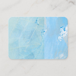 decoracion color tuqueza hoja nube visitenkarte