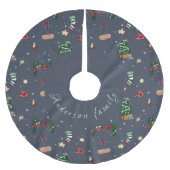 Decoración para el árbol de navidad, falda árbol polyester weihnachtsbaumdecke (Vorderseite)