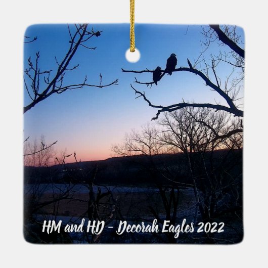 Decorah Eagles Keramikornament (Rückseite)