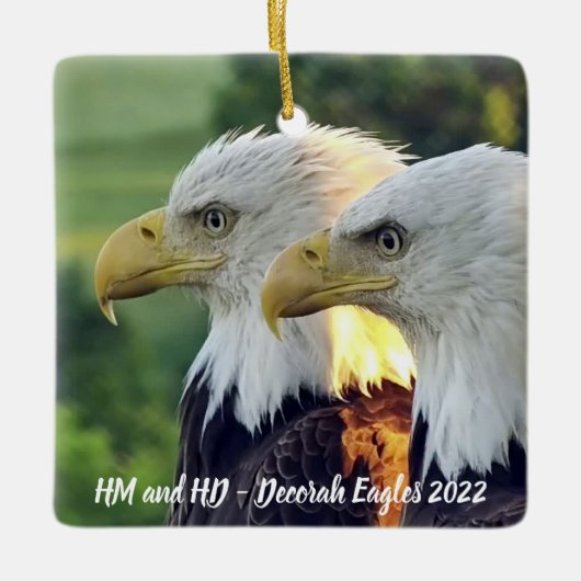 Decorah Eagles Keramikornament (Vorderseite)